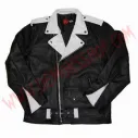 Chaqueta de Cuero Johnny Thunders Blanca