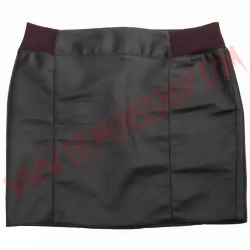 Falda Fake Leather Black
