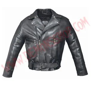 Chaqueta de Cuero Cruzada Indian 2