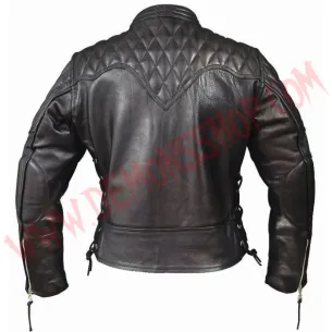 Chaqueta Mujer de Cuero Cruzada Diamond 2