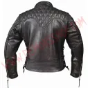 Chaqueta Mujer de Cuero Cruzada Diamond
