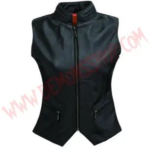 Chaleco Mujer de Cuero Maou