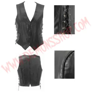 Chaleco Mujer de Cuero Trenzado 2