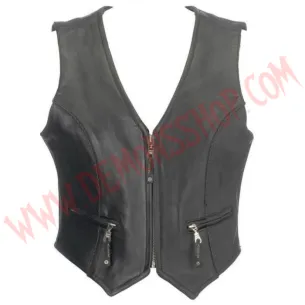 Chaleco Mujer de Cuero Fuelle