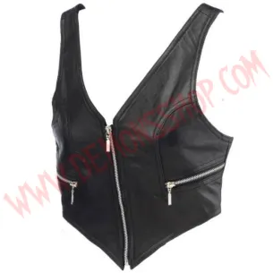 Corpiño Mujer de Cuero Pico