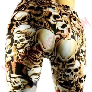 Leggings Skull Marron 2