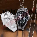 Reloj Pesadilla Antes de Navidad Ataud plata