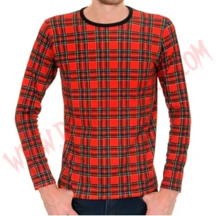 Camiseta ML Tartan roja