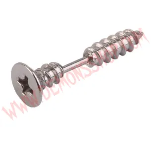 Pendiente Tornillo Plateado