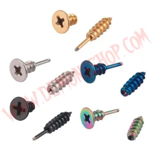 Pendiente Tornillo Azul 2