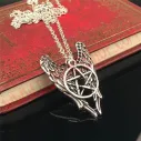 Colgante Pentagrama y Alas Angel Castiel