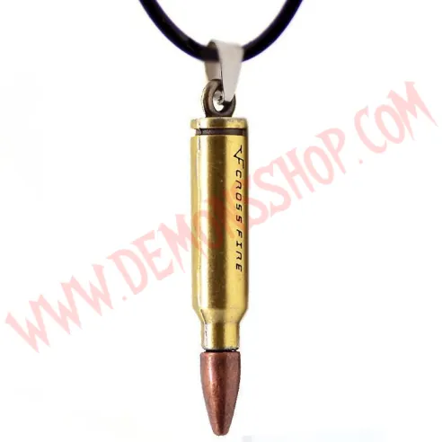 Colgante Bullet Vintage Cobre