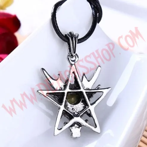 Colgante Dragon Star Rhinestone Roja
