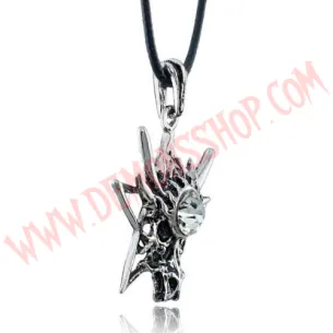 Colgante Dragon Star Rhinestone Blanca 2