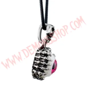 Colgante Skeleton Skull Eye Rosa 2