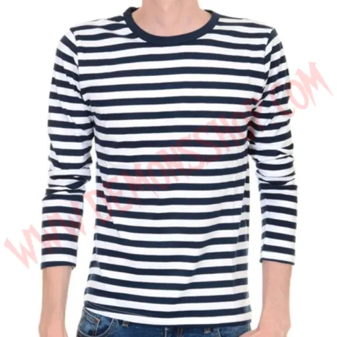 Camiseta ML Rayas Azul marino y Blanco