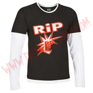 Camiseta ML RIP (Negra manga Blanca)
