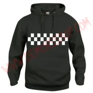 Sudadera Ska Damero Negra