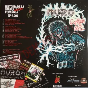 Vinilo LP Muro - Corazón De Metal  2