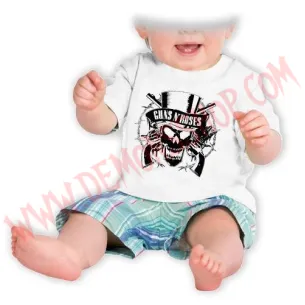 Camiseta Bebe Blanca MC Guns N Roses
