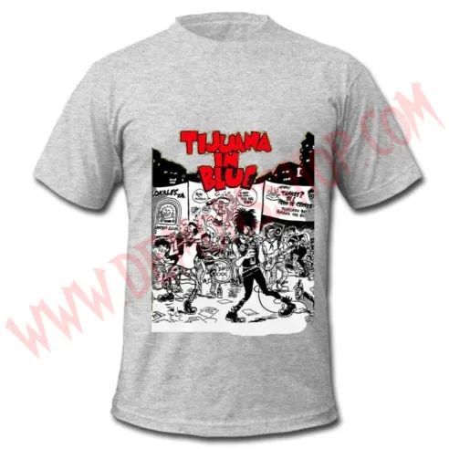 Camiseta MC Tijuana in Blue (Gris)