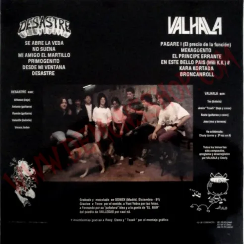 Vinilo LP Desastre + Valhala - Juntos y revueltos