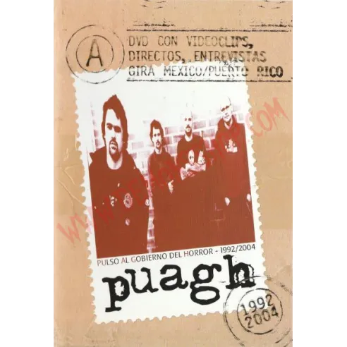 DVD Puagh ‎– Pulso Al Gobierno Del Horror - 1991/2004