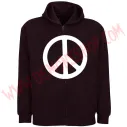 Sudadera Cremallera Simbolo Paz