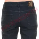 Pantalon Elastico Pitillo Stonewash Azul