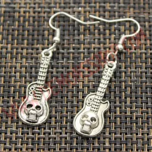 Pendientes Guitarra Calavera
