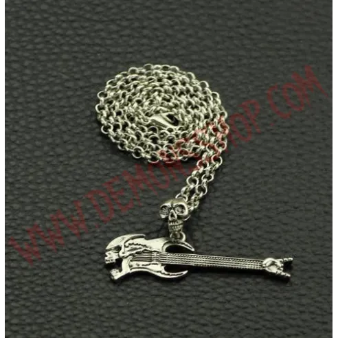 Colgante Guitarra skull