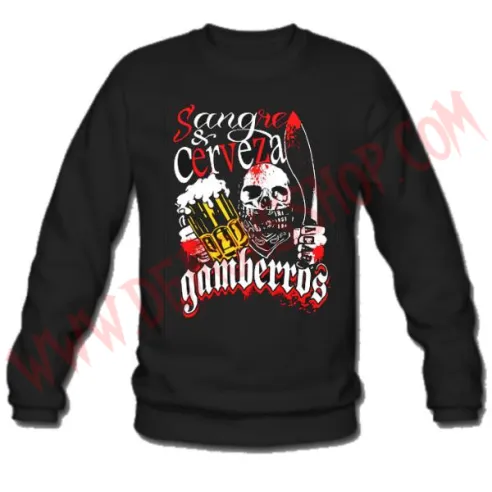 Sudadera Gamberros Sangre y cerveza Sin Capucha