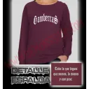 Sudadera Sin Capucha Chica Gamberras Clasica (Granate)