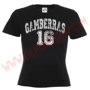 Camiseta MC Chica Gamberras 16 (negra)