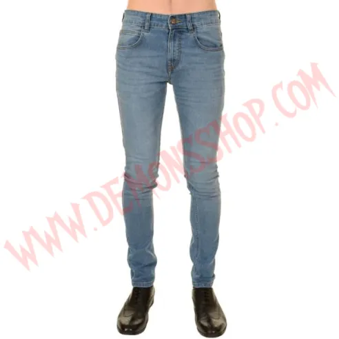 Pantalon Elastico Pitillo Azul Rocker