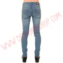 Pantalon Elastico Pitillo Azul Rocker