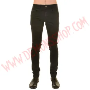 Pantalon Elastico Pitillo Negro Rocker