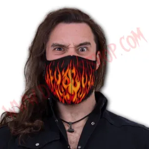 Mascarilla Tribal Flames