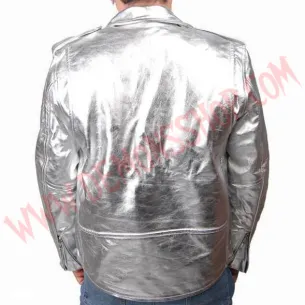 Chaqueta Clasica de Cuero Silver Deluxe 2