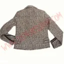 Chaqueta Mujer Clasica de Cuero Leo printed