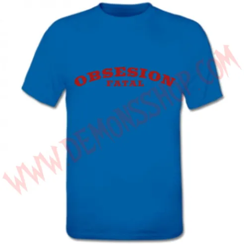 Camiseta MC Obsesión Fatal (Azul)
