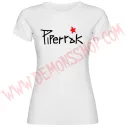 Camiseta Chica MC Piperrak (Blanca)