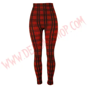 Leggings Cuadros Rojos