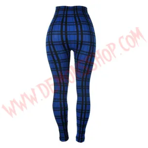 Leggings Cuadros Azul 2