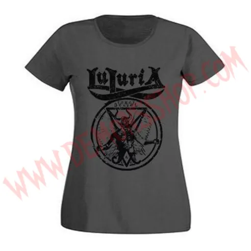 Camiseta Chica MC Lujuria (Gris)