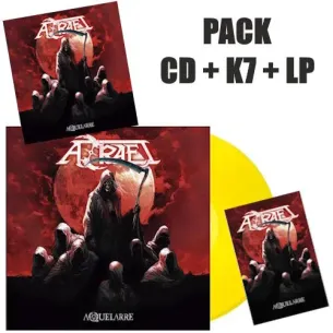 Pack CD + K7 + Vinilo LP Azrael - Aquelarre (AMARILLO)