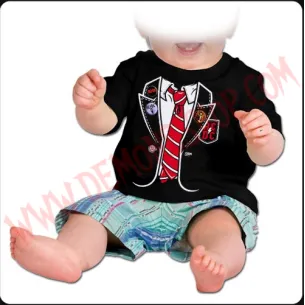 Camiseta Bebe Negra MC Ac Dc